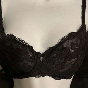 Elegant Black Lace Bra